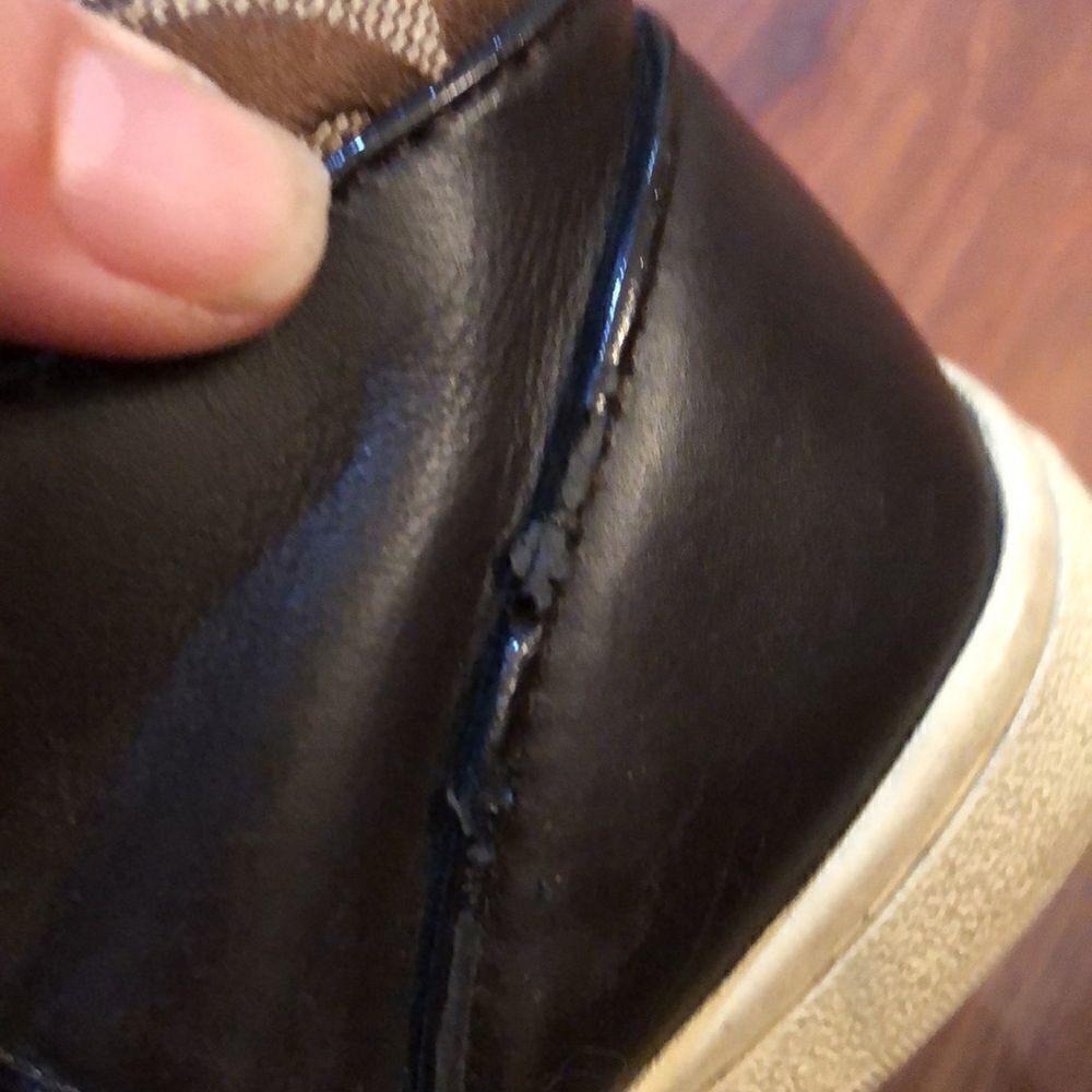 Coach Signature logo high top sneakers size 6 - Picture 7 of 10